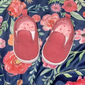 Carter’s red sneakers